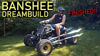 FINISHING THE BANSHEE REBUILD - [ FIRST START+ CRAZY SOUND!! ]