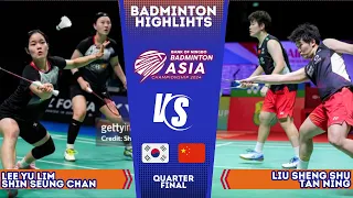 Lee / Shin (KOR) vs Liu / Tan (CHN) Badminton Asia Championships 2024