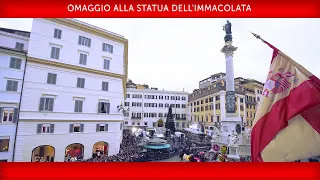 Omaggio alla Statua dell'Immacolata, 08 dicembre 2022, Papa Francesco