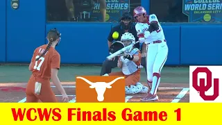 #2 Oklahoma vs #1 Texas Softball Highlights, 2024 NCAA World Series Finals Game 1