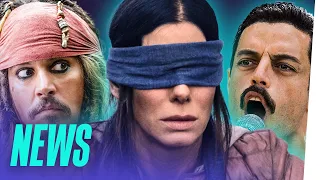 BOHEMIAN RHAPSODY räumt ab / FLUCH DER KARIBIK 6 ohne Johnny Depp / BIRD BOX bricht Rekorde