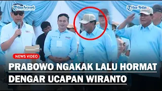 WIRANTO SINGGUNG JOGETAN, Prabowo Ngakak Lalu Hormat Dengar 5 Alasan Pilih Nomor 2