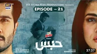 Habs Episode 21- Teaser - Presented by Brite - ARY Didital Drama//2022 - Feroz khan//Ushna shah/2022