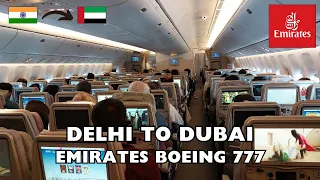 Delhi to Dubai | Emirates Boeing 777 | Economy Class | Delhi Airport Terminal 3 Encalm Lounge