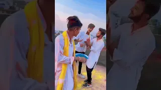 Happy Holi 😂 #ytshorts #youtubeshorts #shorts  / Chotanawab /rishabkhan