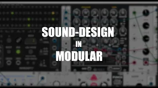 How to approach Sound-Design in Modular