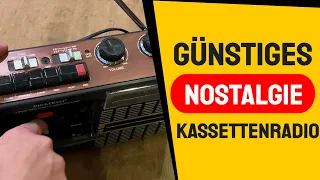 Günstiges Nostalgie Kassettenradio von Amazon im Test 👎