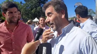 Diputados Diego Santilli y Cristián Ritondo en la Fiesta del Ternero