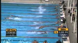 2000 - 4x100m freestyle relay final at the Sydney Olympics.