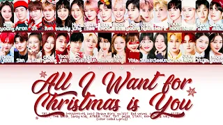 [Karaoke] SBS GAYO 2021 "ALL I WANT FOR CHRISTMAS IS YOU" (Color Coded Lyrics) (32 Members)