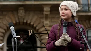 Greta Thunberg takes part in final school strike for climate after graduating