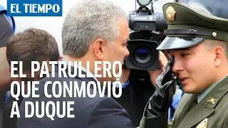 Patrullero de la Policía conmovió a Duque en el desfile del 20 de julio | El Tiempo