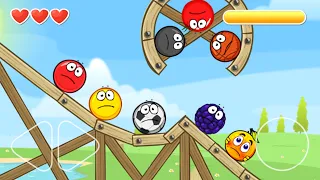 RED BALL 4: RED GOLD TOMATO BLACK BASKETBALL SOCCERBALL BIRBERRY COVER ORANGE SAD BALL PASS LEVEL 11