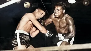 Sugar Ray Robinson vs Randy Turpin 2 - Full Fight Colorized