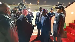 President Tinubu Arrives Doha, Qatar | February 29, 2024