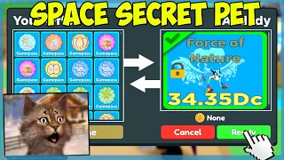 Insane Trade For Space World Secret Pet in Roblox Clicker Simulator