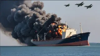 Today, 2 US cargo ships full of explosives and ammunition were blown up by 12 Yak 141s