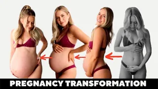 TWIN PREGNANCY TRANSFORMATION | WEEK BY WEEK PROGRESS