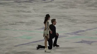 Madison Chock and Evan Bates at the ISU World Figure Skating Championship in Montreal on 3/23/2024