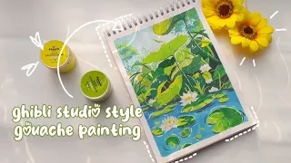 🌻ghibli studio style gouache painting 🌿🌱