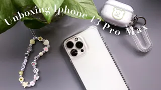 Iphone 13 Pro Max Unboxing + Accessories (Aesthetic Asmr)