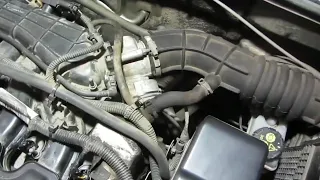 Чистим дроссельную заслонку Лада Ларгус двигатель 21129. Машина подергивается на холостых.