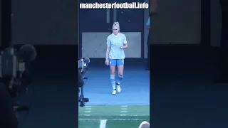 Steph Houghton steps out at the Joie Stadium for the last time as a Man City player #mancitywomen