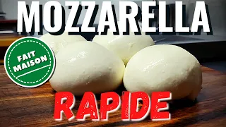 Recette de MOZZARELLA maison RAPIDE (C'EST POSSIBLE À FAIRE SOI-MÊME!)