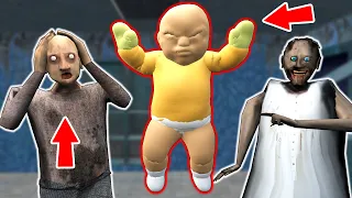 Granny vs *fat Baby In Yellow* vs Grandpa - funny horror animation parody (p.312)