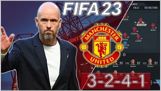 Recreating Erik Ten Hag's Manchester United Box Formation and Tactics | FIFA 23