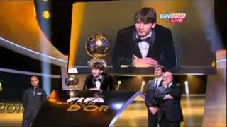 Messi wins the FIFA BALLON D'OR 2010