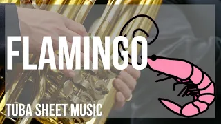 Tuba Sheet Music: How to play Flamingo by Kero Kero Bonito