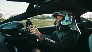 McLaren F1 driver Daniel Ricciardo drives the new McLaren Artura