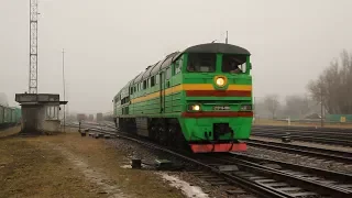 2TE116-1699 maneuvering in Valga station