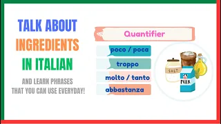 Talk about ingredients in Italian | Learnself lingua