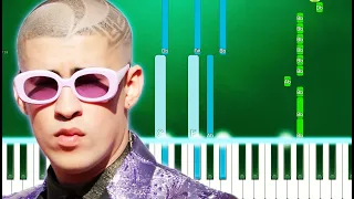 Bad Bunny x Duki x Pablo Chill-E - Hablamos Mañana (Piano Tutorial Easy)