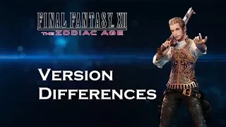 Final Fantasy XII The Zodiac Age (PS4) - Version Differences