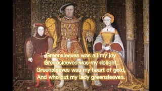 greensleeves henry viii + lyrics