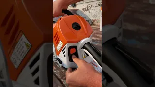 Stihl MS 500i first start! World's First fuel injected chainsaw!!!!