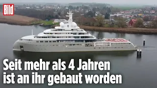 350 Millionen Euro teure Yacht kreuzt vor Rügen