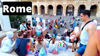 Rome, Italy - Summer At The Colosseum and Trevi Fountain