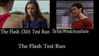 The Flash 2014 vs and in The Flash 1990 Test Run