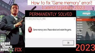 How to fix "Game Memory " error in Gta5? #gta5 #gaming #error