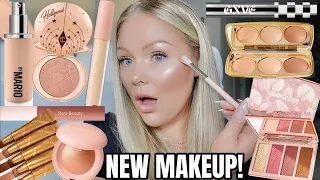 *VIRAL* NEW MAKEUP TESTED 🤩  New Rare Beauty, Charlotte Tilbury, Makeup By Mario Foundation & more!