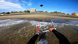 Slingshot UFO V1 1 7 m kitefoil session in 12  to 18  Knots