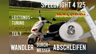 Kann man einen Roller-Wandler abschleifen/anpassen? | Speedfight 4 125 | Tuning