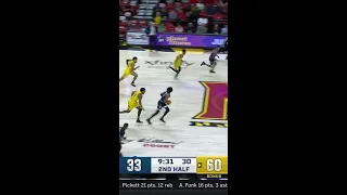 Insane Block by Maryland's Ian Martinez vs. Saint Peter's | Maryland Men's Basketball