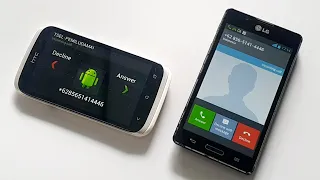 HTC Desire V Car mode VS LG Optimus incomingcalls