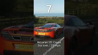 TOP-10 fastest McLaren cars in Forza Horizon 4 (stock)