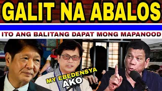 KAPAPASOK LANG OMG! LAGOT! SECRETARY ABALOS HINDI PINALAGPAS DR*GA! FPRRD NAGSALITA NA PRES MARC0S!